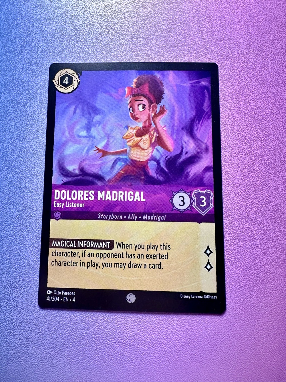 dolores madrigal [encanto] - 41/204 (common) — lorcana: ursula’s return